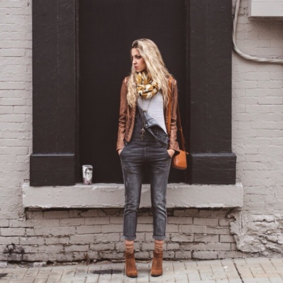 Free People Denim - Free People Washed Denim Overalls (Eclipse)